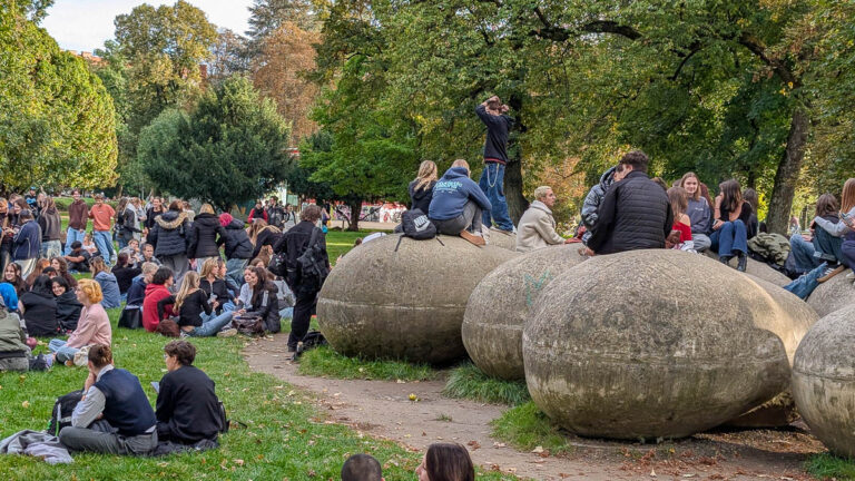 „Pudding mit Gabel“: Spontanes Treffen im Augarten